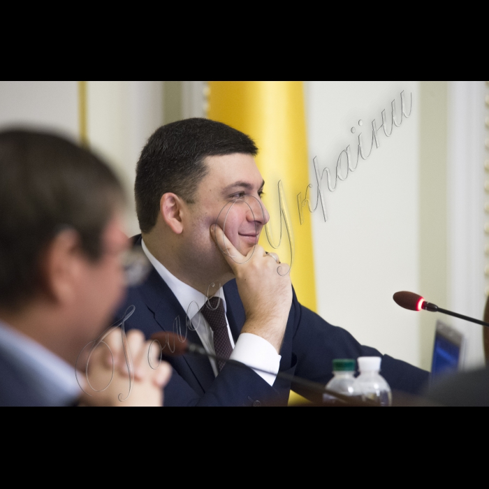 Засідання Погоджувальної Ради.
Голова Верховної Ради України Володимир Гройсман