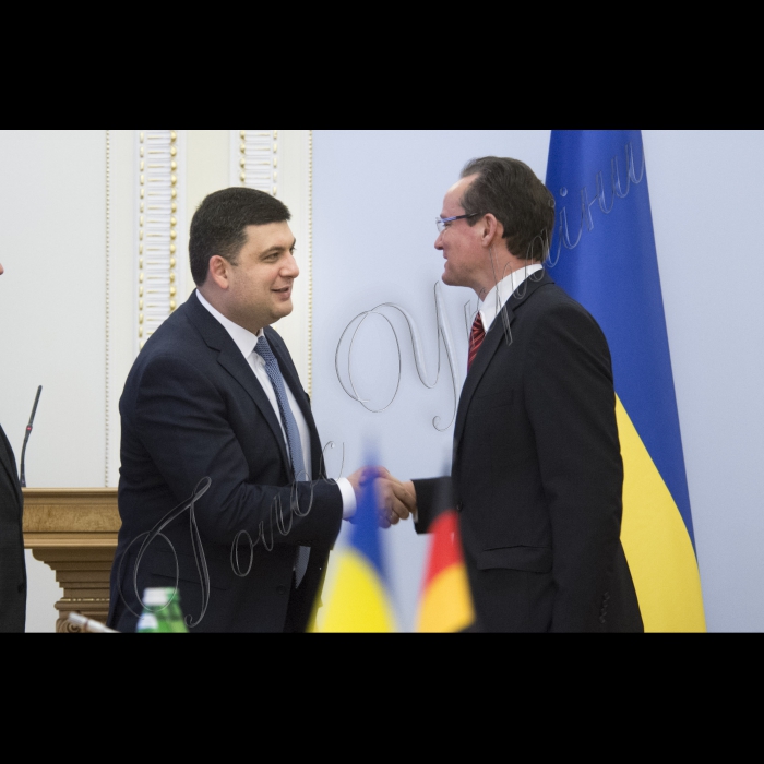 Зустріч Голови ВР України Володимира Гройсмана з делегацією Комітету німецького Бундестагу у справах Європейського Союзу на чолі з Гюнтером Кріхбаумом