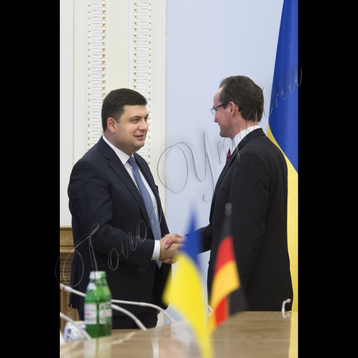 Зустріч Голови ВР України Володимира Гройсмана з делегацією Комітету німецького Бундестагу у справах Європейського Союзу на чолі з Гюнтером Кріхбаумом