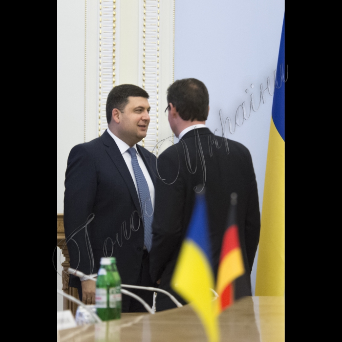 Зустріч Голови ВР України Володимира Гройсмана з делегацією Комітету німецького Бундестагу у справах Європейського Союзу на чолі з Гюнтером Кріхбаумом