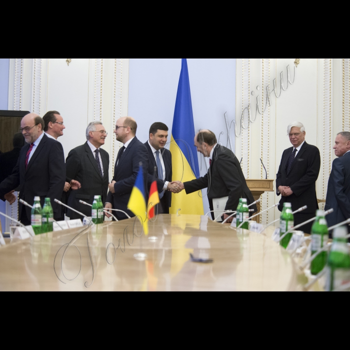 Зустріч Голови ВР України Володимира Гройсмана з делегацією Комітету німецького Бундестагу у справах Європейського Союзу на чолі з Гюнтером Кріхбаумом