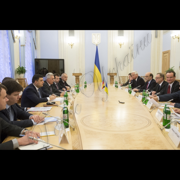 Зустріч Голови ВР України Володимира Гройсмана з делегацією Комітету німецького Бундестагу у справах Європейського Союзу на чолі з Гюнтером Кріхбаумом