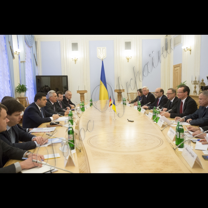 Зустріч Голови ВР України Володимира Гройсмана з делегацією Комітету німецького Бундестагу у справах Європейського Союзу на чолі з Гюнтером Кріхбаумом