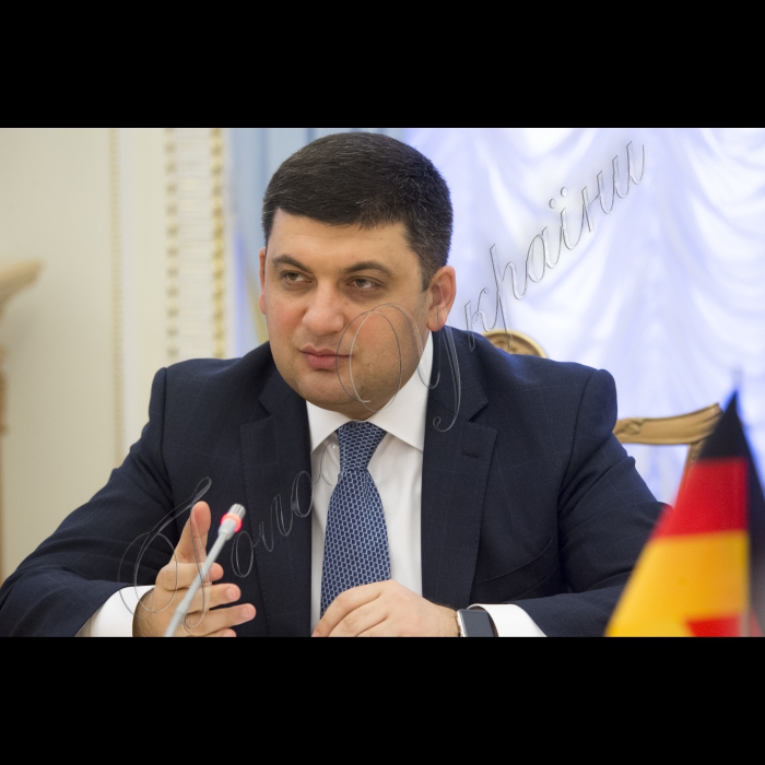 Зустріч Голови ВР України Володимира Гройсмана з делегацією Комітету німецького Бундестагу у справах Європейського Союзу на чолі з Гюнтером Кріхбаумом