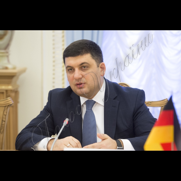 Зустріч Голови ВР України Володимира Гройсмана з делегацією Комітету німецького Бундестагу у справах Європейського Союзу на чолі з Гюнтером Кріхбаумом