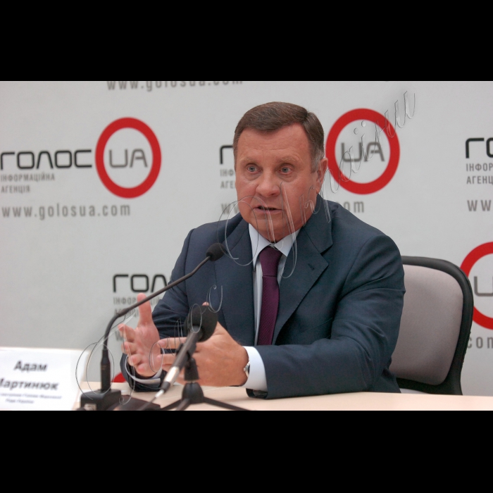 Пресс-конференция первого заместителя Председателя Верховной Рады Украины, члена Президиума ЦК Компартии Украины А. Мартынюка на тему:
