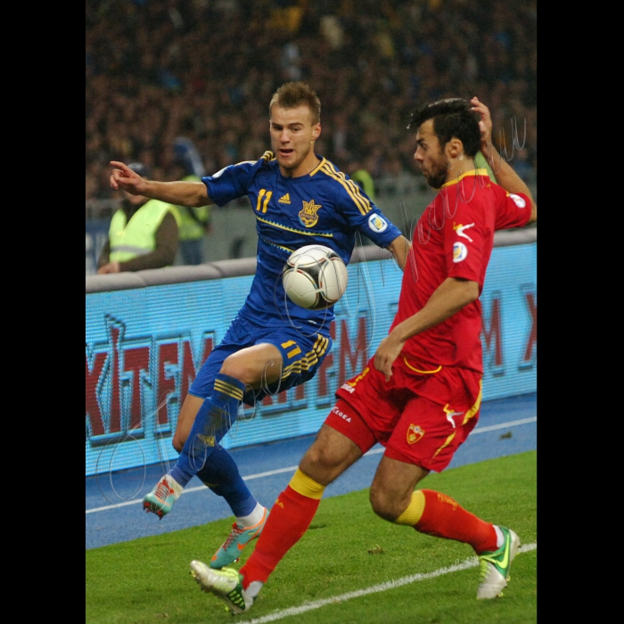 Відбір до ЧМ-2014.
Україна - Чорногорія 0:1
Гол: Дам’янович, 45
Україна: П’ятов, Бутко (Ярмоленко, 62), Кучер, Михалик, Селін, Ротань, Тимощук, Гусєв, Коноплянка, Селезньов (Назаренко, 82), Девич (Зозуля, 52).
Чорногорія: М. Божович, Савич, Джудович, Баша, Йованович, Дринчич, Волков, Пекович, Зверотич (Новакович, 88), Йоветич (Вучинич, 86), Дам’янович (Вукчевич, 72)
