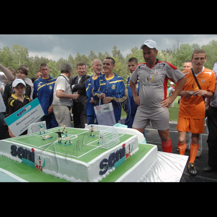 Відкриття VIII міжнародного футбольного турніру для молодих людей--інвалідів з особливими потребами «Seni Cup 2012» в Києві.