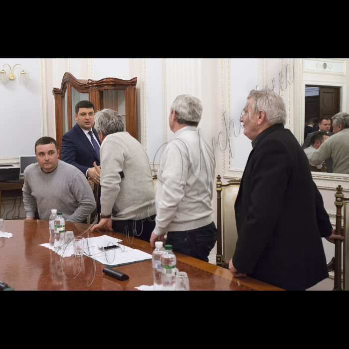 Зустріч Голови ВР України Володимира Гройсмана з представниками Профспілок працівників вугільної галузі.