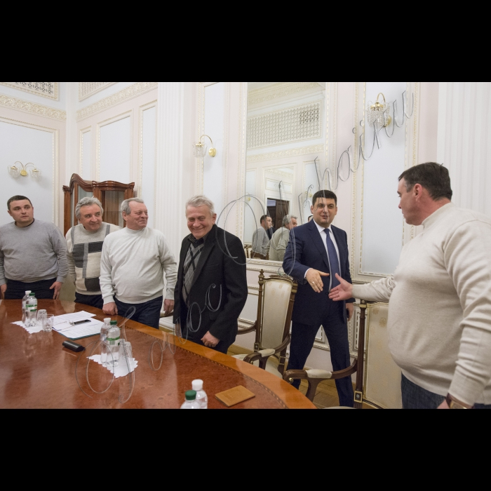 Зустріч Голови ВР України Володимира Гройсмана з представниками Профспілок працівників вугільної галузі.