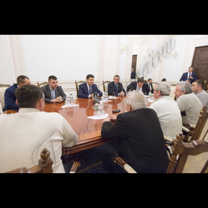 Зустріч Голови ВР України Володимира Гройсмана з представниками Профспілок працівників вугільної галузі.