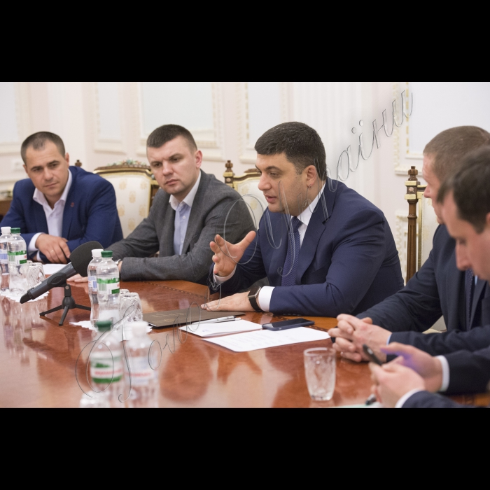 Зустріч Голови ВР України Володимира Гройсмана з представниками Профспілок працівників вугільної галузі.