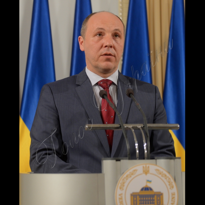 Брифінг Голови Верховної Ради України Андрія Парубія.