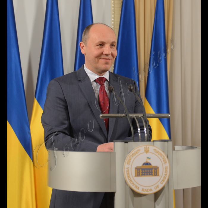 Брифінг Голови Верховної Ради України Андрія Парубія.