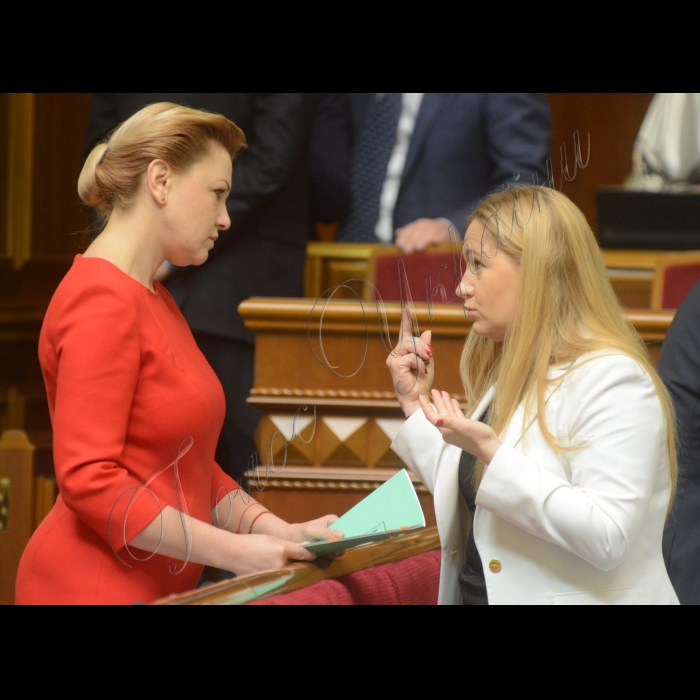 Пленарне засідання Верховної Ради України. 
Оксана Продан Оксана Юринець БП