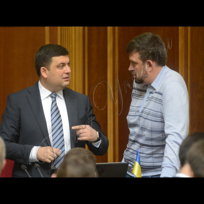Пленарне засідання Верховної Ради України. 
Прем’єр-міністр Володимир Гройсман Олег Недава БП