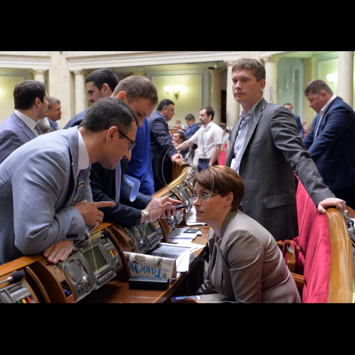 Пленарне засідання Верховної Ради України.
Олександр Долженков ОП, Ніна Южаніна, Максим Саврасов БПП