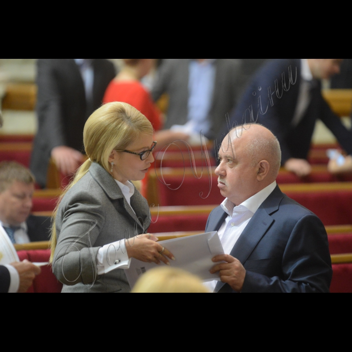 Пленарне засідання Верховної Ради України.
Юлія Тимошенко Б Віктор Развадовський ВОЛЯ