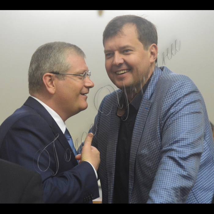 Пленарне засідання Верховної Ради України.
Олександр Вілкул  Єген Балицький ОП