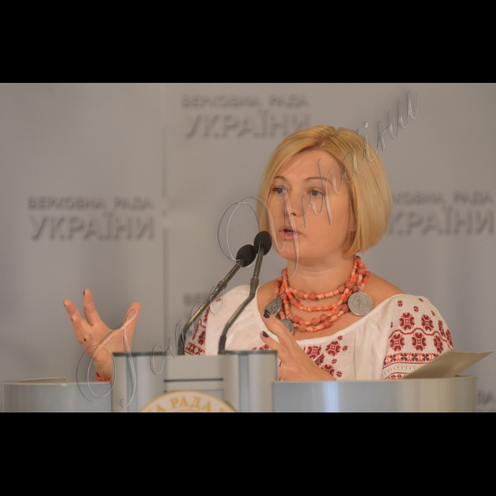 Пленарне засідання Верховної Ради України.
День вишиванки.
Перший заступник Голови Верховної Ради України Ірина Геращенко