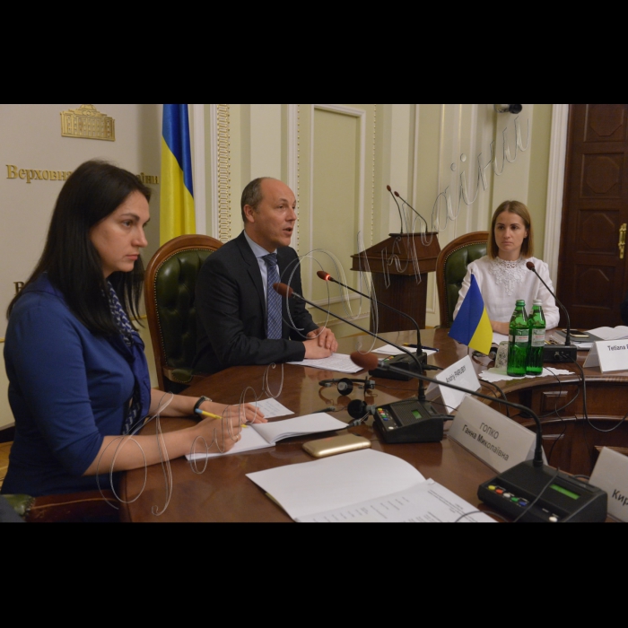 03 червня 2016. Зустріч Голови Верховної Ради України Андрія Парубія з послами держав ЄС і країн «Великої сімки» акредитованими в Україні.
 Голова Комітету Верховної Ради України у закордонних справах Ганна Гопко, Голова Верховної Ради України Андрій Парубій, керівник Секретаріату Голови Верховної Ради України Тетяна Подольська 