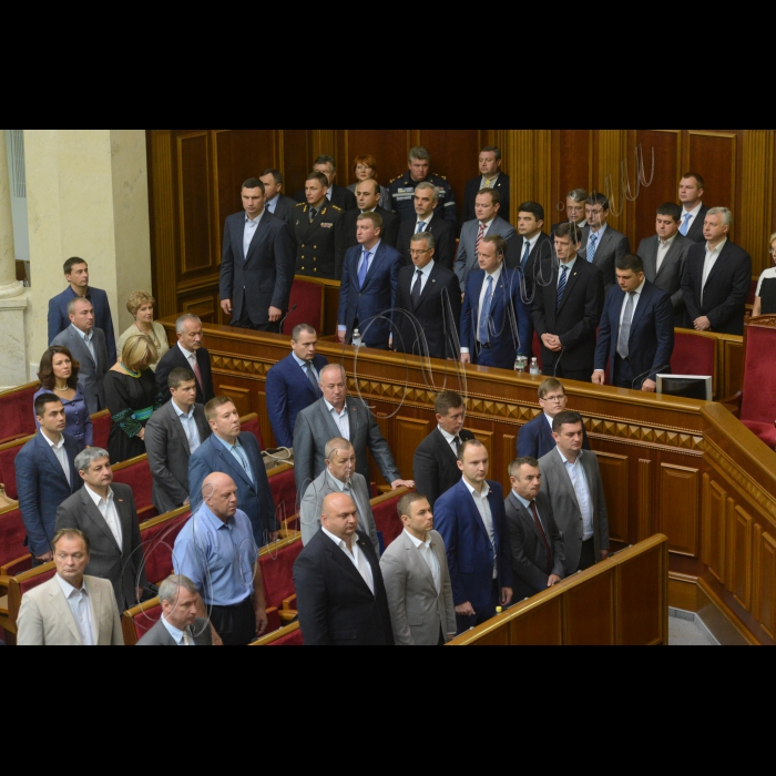 2 вересня 2014. Відкриття п'ятої сесії Верховної Ради України сьомого скликання. Пленарне засідання. Зал ВР