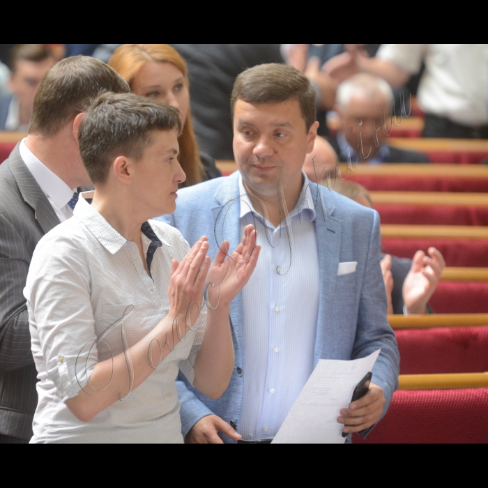 16 червня 2016 пленарне засідання Верховної Ради України. Надія Савченко Батьківщина, Олександр Данченко САМ.