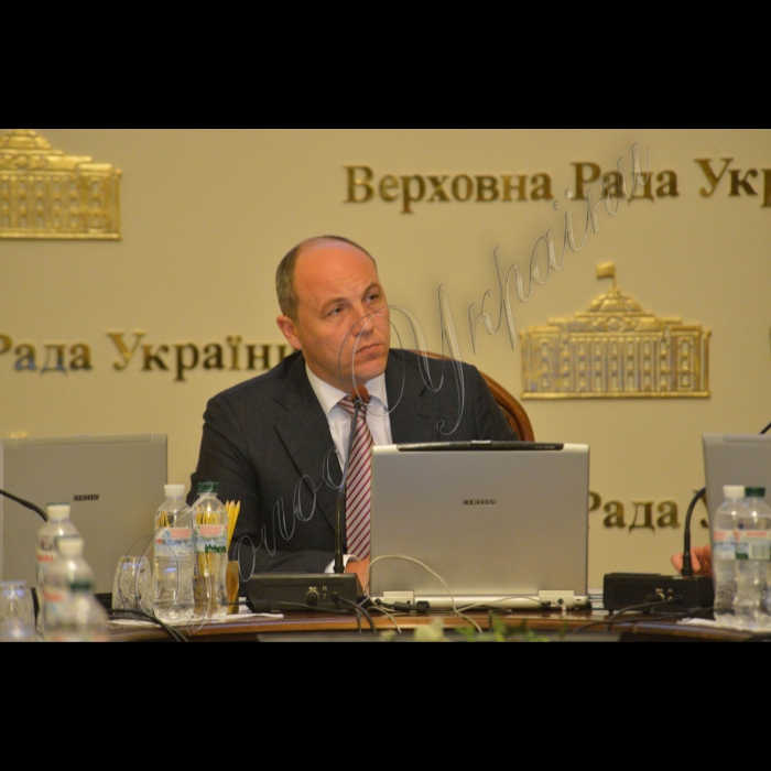4 липня 2016 погоджувальна рада Верховної Ради України. Голова Верховної Ради України Андрій Парубій.