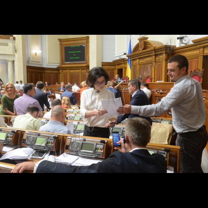 12 липня 2016 пленарне засідання Верховної Ради України. Оксана Сироїд заступник Голови ВР, Олександр Опанасенко САМ.