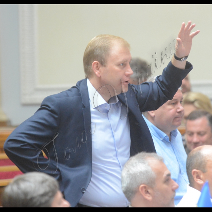 13 липня 2016 пленарне засідання Верховної Ради України. Максим Курячий (БПП).
