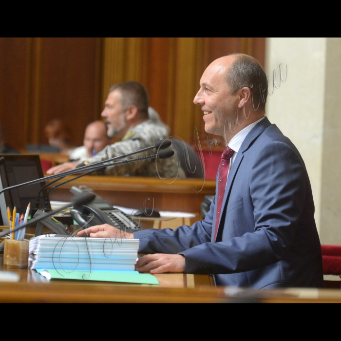14 липня 2016 пленарне засідання Верховної Ради України. Голова Верховної Ради України Андрій Парубій.