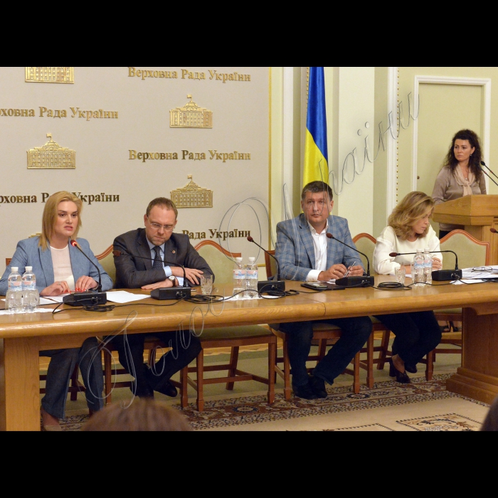 18 липня 2016 прес-конференція голів парламентських фракцій (заступників) за підсумками роботи сесії Верховної Ради України на тему: «Оцінка результатів, окреслення подальших векторів діяльності». Тетяна Острікова член депутатської фракції Політичної партії 