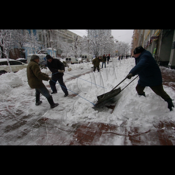 29 грудня 2009 Київ, сильний снігопад.