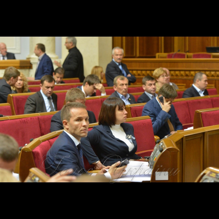 29 вересня 2016 засідання Верховної Ради України.
Дерев’янко Юрій позафракційний, Ричкова Тетяна БПП.
