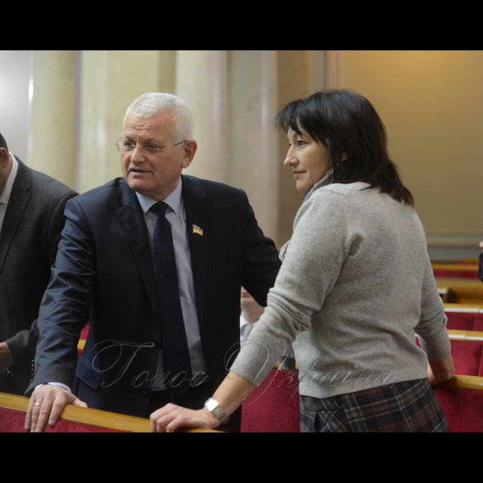 9 грудня 2016 пленарне засідання Верховної Ради України.
Олександр Співаковський (БПП), Ірина Констанкевич (позафракційна).