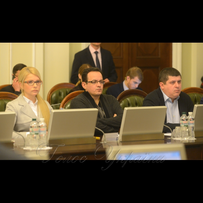 19 грудня 2016 погоджувальная рада керівників депутатських фракцій і груп Верховної Ради України.
Юлія Тимошенко - Б, Олег Березюк - САМ, Максим Бурбак - НФ.