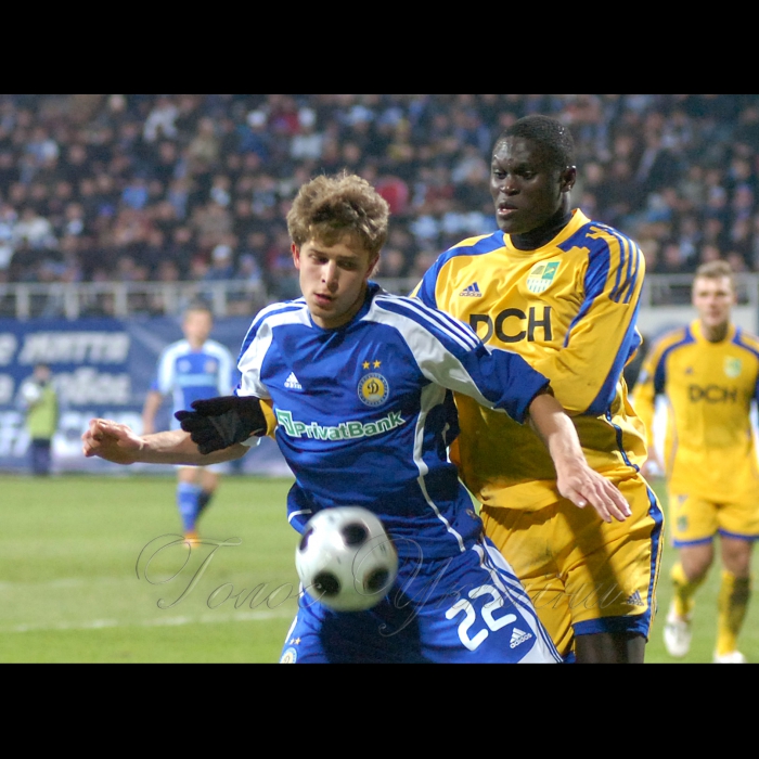 12 березня 2009 Київ, 12 березня 2009. На стадіоні «Динамо» імені Валерія Лобановського у матчі 1/8 фіналу Кубка УЄФА між київським «Динамо» та харківським «Металістом» рахунок 1:0. На 54-й хвилині матчу динамівець Вукоєвич забив гол у ворота гостей.