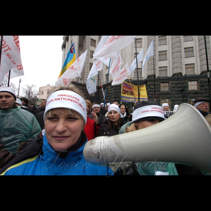18 березня 2009 біля Кабміну розпочалася Всеукраїнська Акція протесту «НІ свавіллю банків».
Організатори: Народний рух «Третя Республіка», ГО «Антикредит», ГО «ГРАД».