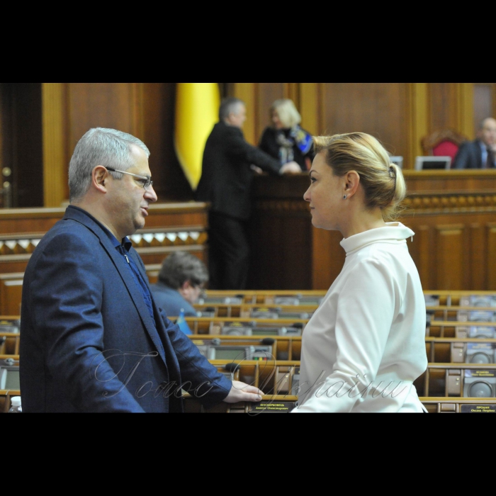 20 січня 2017 пленарне засідання Верховної Ради України, день уряду.
Роман Романюк, Оксана Продан - БПП.