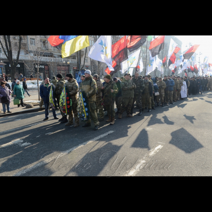 20 лютого 2017 марш патріотів на Майдані Незалежності. Організатор: громадсько-політичний рух 