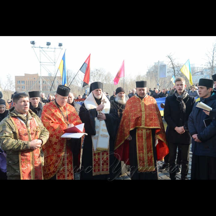 20 лютого 2017 Київ, панахида за Героями Небесної Сотні та борцями за незалежність України.