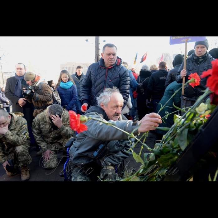20 лютого 2017 Київ, панахида за Героями Небесної Сотні та борцями за незалежність України.