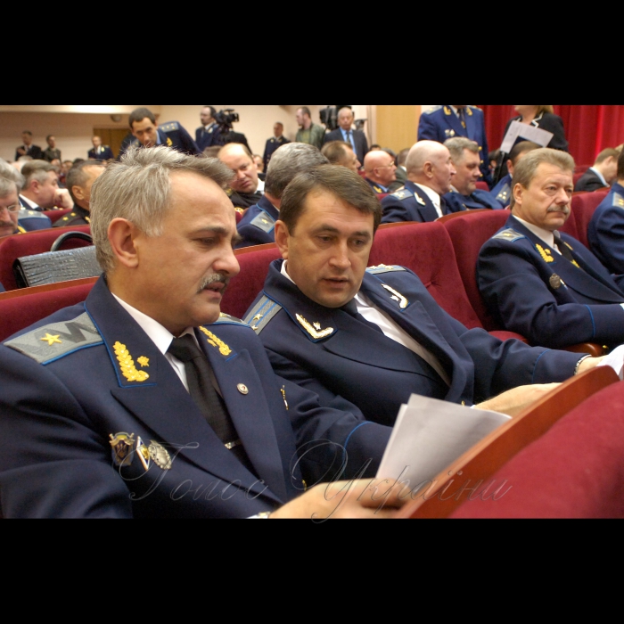 28 квітня 2009 розширене засідання колегії Генеральної прокуратури України щодо стану додержання законодавства про охорону здоров’я та прокурорський нагляд з цього питання. До участі запрошені голова Комітету Верховної Ради з питань охорони здоров’я Тетяна Бахтеєва, міністр охорони здоров’я Василь Князевич, прокурори областей, працівники апарату Генпрокуратури.
