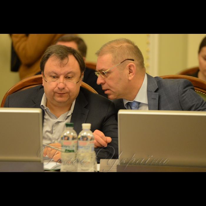 20 березня 2017 засідання Погоджувальної ради у ВР.
Микола Княжицький (НФ), Сергій Пашинський (НФ).