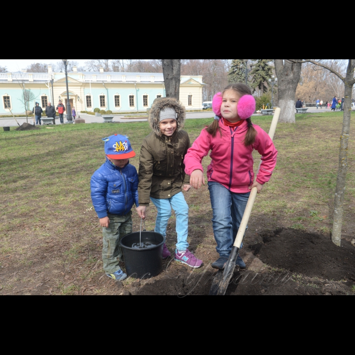 25 березня 2017 у рамках Всеукраїнської безстрокової екологічної акції «Посади дерево  миру» в Маріїнському парку було висаджено Алею зеленого майбутнього.
У висадці алеї взяли участь: перший заступник Голови Верховної Ради України Ірина Геращенко, Міністр екології та природних ресурсів України Остап Семерак, Архієпископ Вишгородський Агапіт (Гуменюк) Української православної церкви Київського патріархату.