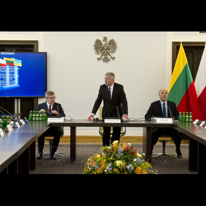 27 березня 2017 відкриття пленарного засідання Восьмої сесії Міжпарламентської асамблеї Верховної Ради України, Сейму Литовської Республіки та Сейму і Сенату Республіки Польща.