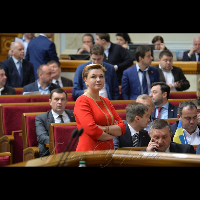 6 квітня 2017 пленарне засідання Верховної Ради України.
Оксана Продан - БПП.