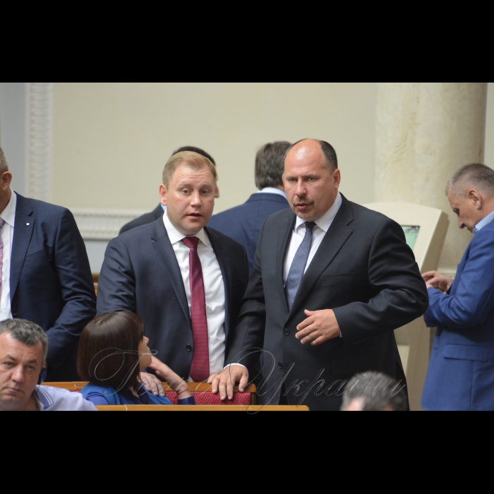 24 травня 2017 пленарне засідання Верховної Ради України.
Максим Курячий, Олег Медуниця - БПП.