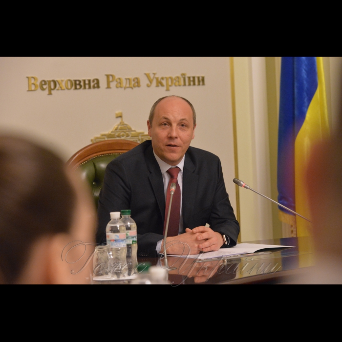 24 травня 2017 Голова Верховної Ради України А.Парубій вручив дипломи лауреатів Премії Верховної Ради України за внесок молоді у розвиток парламентаризму та місцевого самоврядування, Премії Верховної Ради України педагогічним працівникам загальноосвітніх, професійно-технічних, дошкільних та позашкільних навчальних закладів за успіхи у здійсненні навчання та виховання та Премії Верховної Ради України найталановитішим молодим ученим у галузі фундаментальних і прикладних досліджень та науково-технічних розробок за 2015 рік.
