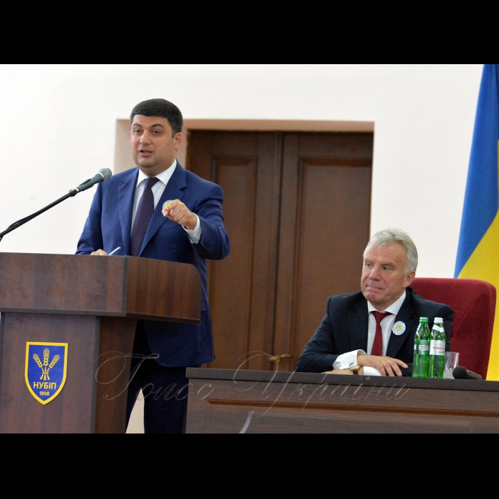 26 травня 2017 Національний університет біоресурсів і природокористування України відсвяткував своє 119-річчя.
Ректор НУБіП Станіслав Ніколаєнко, Прем’єр-міністр України Володимир Гройсман.